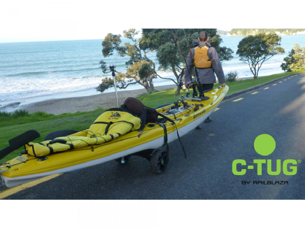 Kolieska C-TUG na prepravu kanoe a člnov